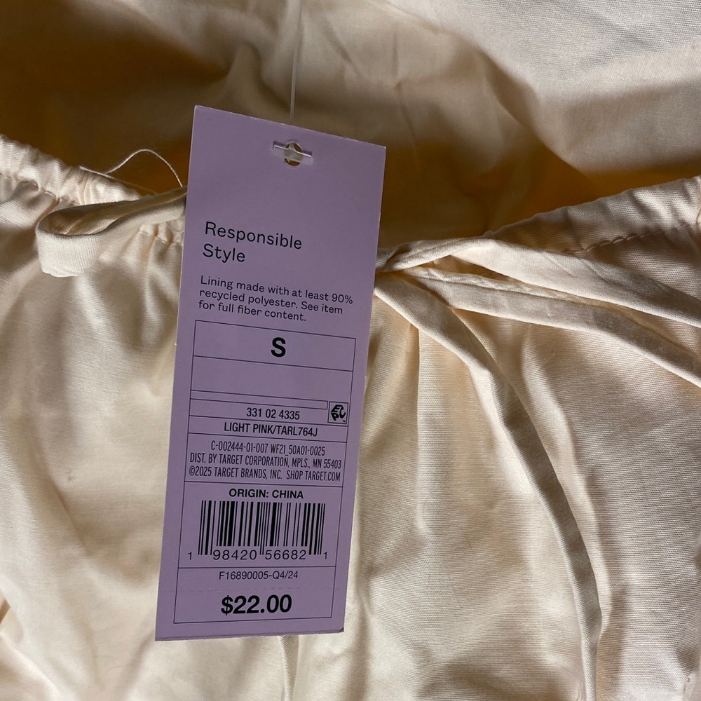 Wild Fable Pink Crop Top with Square Neckline - Picture 3 of 5